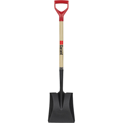Square Point Shovel, Wood, Tempered Steel Blade, D-Grip Handle, 43-1/2" Long R.M.G. Prévention