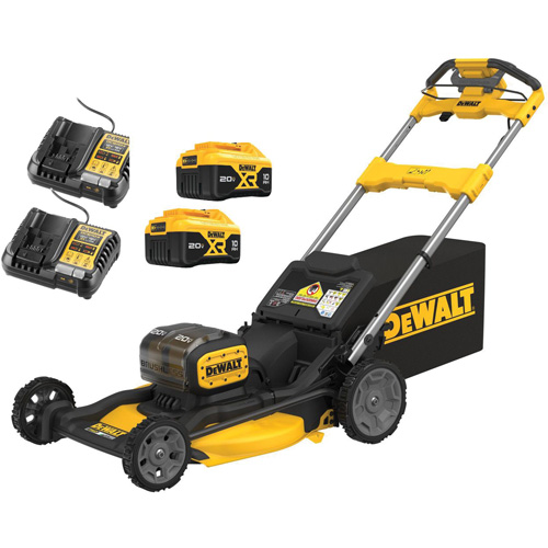 2X20V MAX* XR&reg; 21 in. Brushless Cordless RWD Lawn Mower Kit, Self-Propelled Walk-Behind, Battery Powered, 21" Cutting Width R.M.G. Prévention