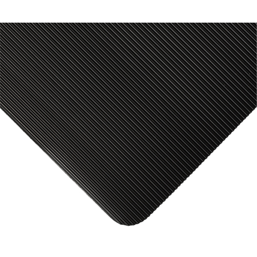 Standard Mat No.381, Ergonomic, 3' x 105' x 1/8", Black R.M.G. Prévention