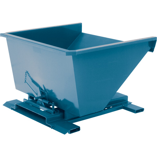 Self-Dumping Hopper, Steel, 3/4 cu.yd., Blue R.M.G. Prévention