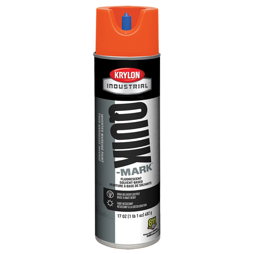 Peinture de marquage industrielle invers&eacute;e &agrave; base de solvant Quik-Mark, 17 oz, Canette a&eacute;rosol R.M.G. Prévention