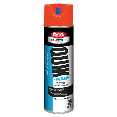 Peinture de marquage industrielle invers&eacute;e &agrave; base d'eau Quik-Mark, 17 oz, Canette a&eacute;rosol R.M.G. Prévention