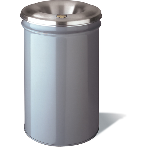 Cease-Fire&reg; Waste Cans, Metal, 4.5 US Gal. R.M.G. Prévention