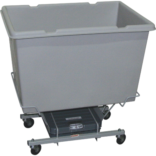 Scale Carts, Polyethylene, 33" L x 23" W x 33" H, 7 cu. ft. Volume, 250 lbs. Capacity R.M.G. Prévention