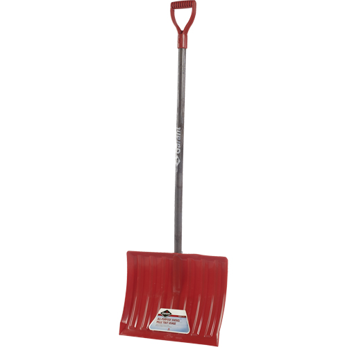 Nordic Snow Shovel, Polypropylene Blade, 17-3/4" Wide, D-Grip Handle R.M.G. Prévention