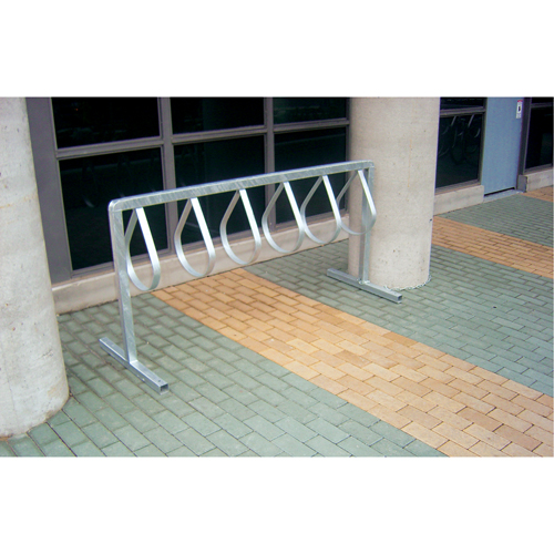 Style Bicycle Rack, Galvanized Steel, 12 Bike Capacity R.M.G. Prévention