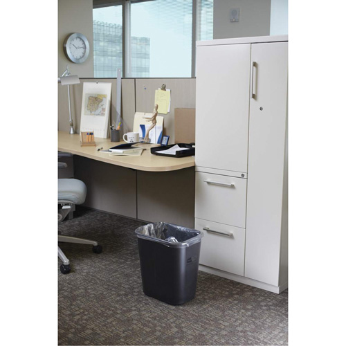 Corbeille &agrave; papier en plastique, 28 pintes, Plastique R.M.G. Prévention