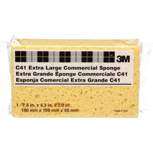 Commercial Size Sponge, Cellulose, 4-1/2" W x 7-1/2" L R.M.G. Prévention