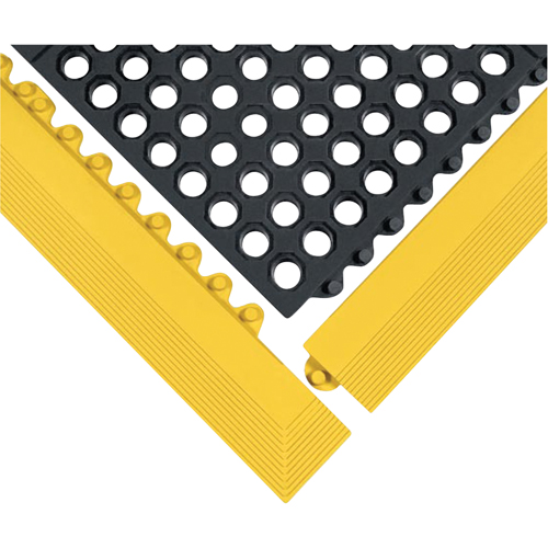 Tapis 24/Seven, Caoutchouc, 3' la c, 3' lo, 5/8" &eacute;paisseur, Noir R.M.G. Prévention