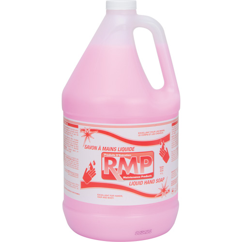 Savon liquide rose pour les mains, Liquide, 4 L, Parfum&eacute; R.M.G. Prévention