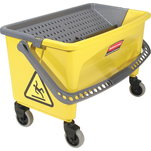 Microfibre Press Wring Buckets, Down Press, 10.75 US Gal. (43 Quart), Yellow R.M.G. Prévention