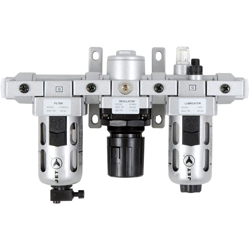 AFRLMI38 3-Piece Intermediate Air Filter, Regulator & Lubricator, 3/8" NPT R.M.G. Prévention