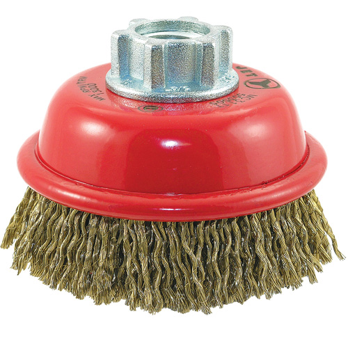 Brosse-boisseau &agrave; fils ondul&eacute;s MAXI-CRIMPED de premi&egrave;re qualit&eacute; R.M.G. Prévention