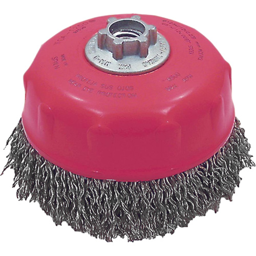 Brosse-boisseau &agrave; fils ondul&eacute;s MAXI-CRIMPED de premi&egrave;re qualit&eacute; R.M.G. Prévention