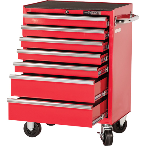 PRC2707 Pro Series Roller Cabinet, 7 Drawers, 27" W x 16" D x Red R.M.G. Prévention