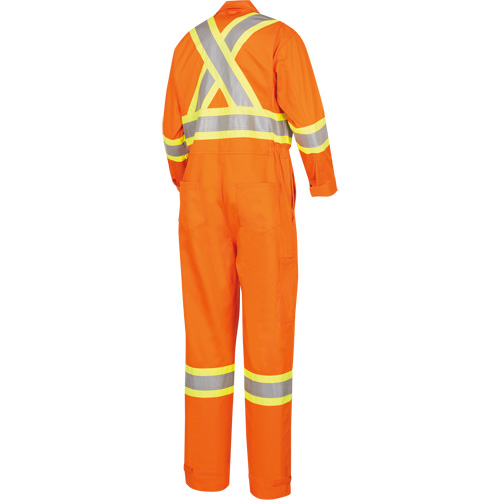 5555 High Visibility FR Rated & Arc Rated Safety Coveralls, Size 36, High Visibility Orange, 11 cal/cm² R.M.G. Prévention