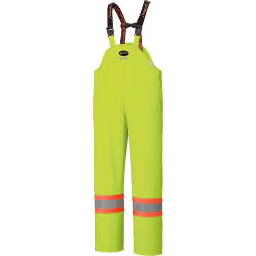 5895 High Visibility Flame Resistant Waterproof Bib Pants, 2X-Large, High Visibility Lime-Yellow R.M.G. Prévention