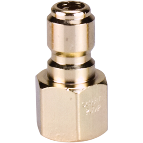 3/8" Female Plated Steel Quick Disconnect Plug R.M.G. Prévention