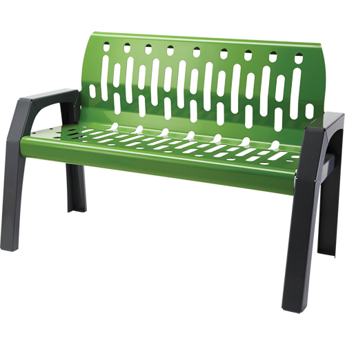 Stream Benches, Steel, 48" L x 48" W x 34" H, Green R.M.G. Prévention