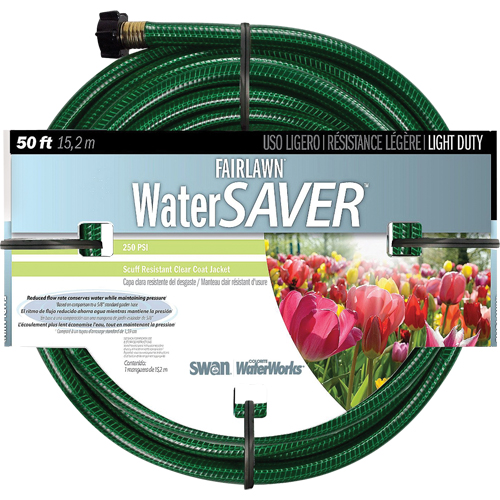 Fairlawn Watersaver Light Duty Garden Hoses, Nylon, 1/2" dia. x 50' R.M.G. Prévention