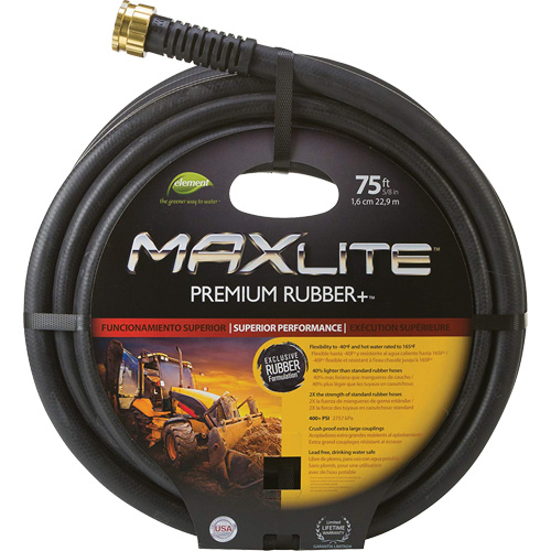 Commercial Duty Hoses, Rubber, 5/8" dia. x 75' R.M.G. Prévention