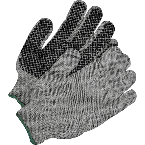 Classic Grip Gloves, Poly/Cotton, Single Sided, Large R.M.G. Prévention