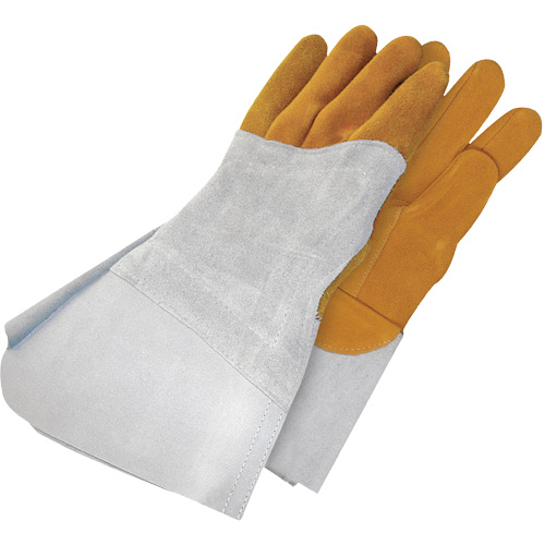 Gants de soudage &agrave; l'arc TIG en cuir de daim retourn&eacute; Gander Brand, Cuir fleur de daim, Taille 10 R.M.G. Prévention