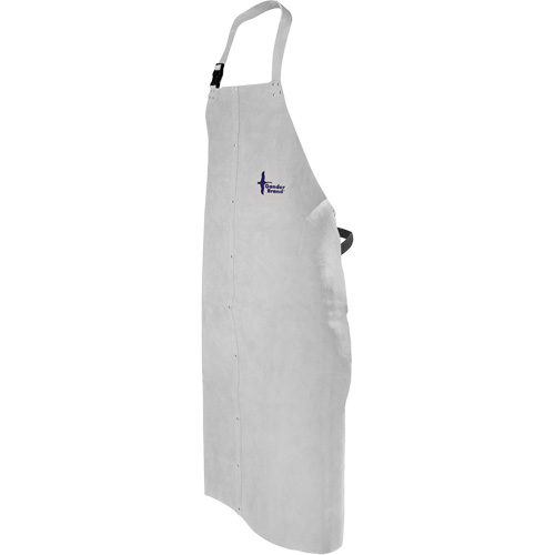 Tablier de soudage en cuir, Salopette, 52" lo, Gris perle R.M.G. Prévention