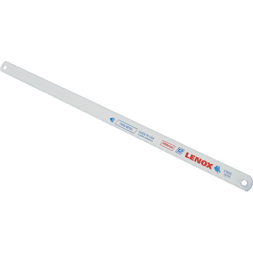 Lames de scie &agrave; m&eacute;taux, Bim&eacute;tal, 12" lo, 18 dents par pouce R.M.G. Prévention