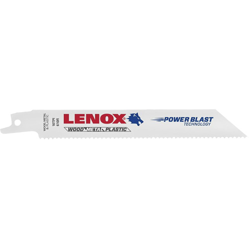 Lames de scie alternative dusage g&eacute;n&eacute;ral, Bim&eacute;tal, 10 Dents par pouce, 8" lo x 3/4" la R.M.G. Prévention