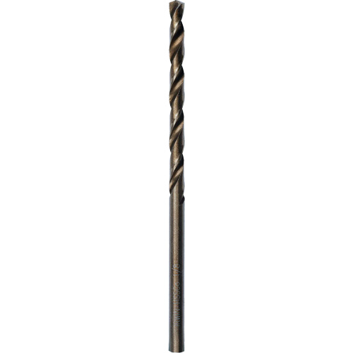 Heavy-Duty Jobber Drill Bit, High Speed Cobalt, 1/8", 2-3/4" L, 1-5/8" Flute, 135° Point Angle R.M.G. Prévention