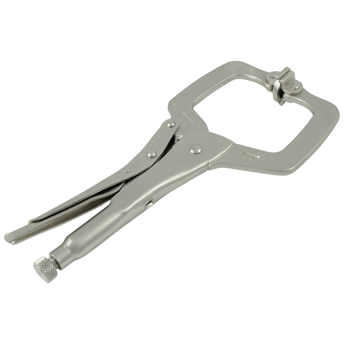 Pinces-&eacute;taux verrouillables avec coussins pivotants, Longueur 11", Pinces serre-joints R.M.G. Prévention