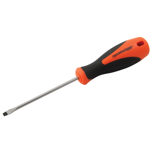 Slotted Screwdriver, 5/32" Tip, Round, 8" L, Cushion Grip Handle R.M.G. Prévention
