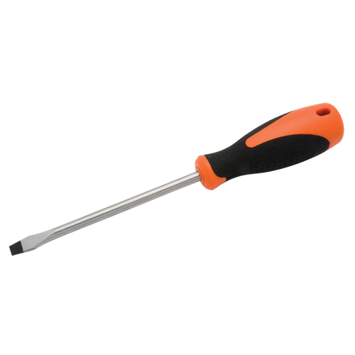 Tournevis pour &eacute;crous &agrave; fente, Tige de 5/16", Ronde, 10-5/8" lo, Prise en Coussin&eacute;e R.M.G. Prévention