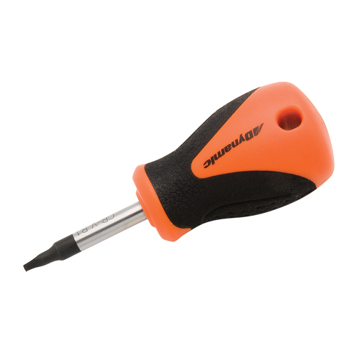 Tournevis court pour vis &agrave; t&ecirc;te carr&eacute;e creuse, Tige de #1, Ronde, 3-4/5" lo, Prise en Plastique/Bois/Coussin&eacute;e R.M.G. Prévention