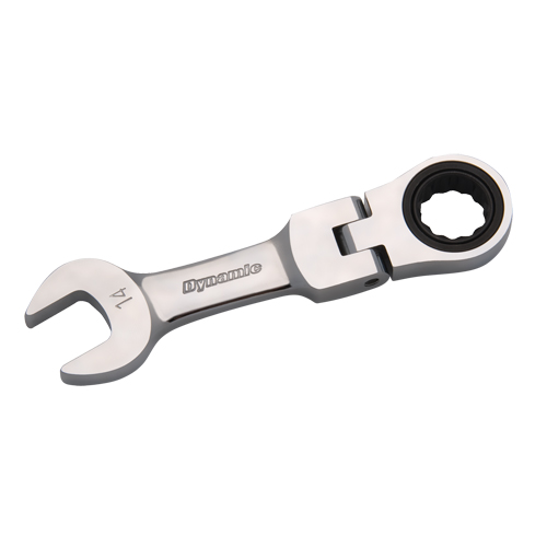 Metric Stubby Flex-Head Ratcheting Wrench R.M.G. Prévention