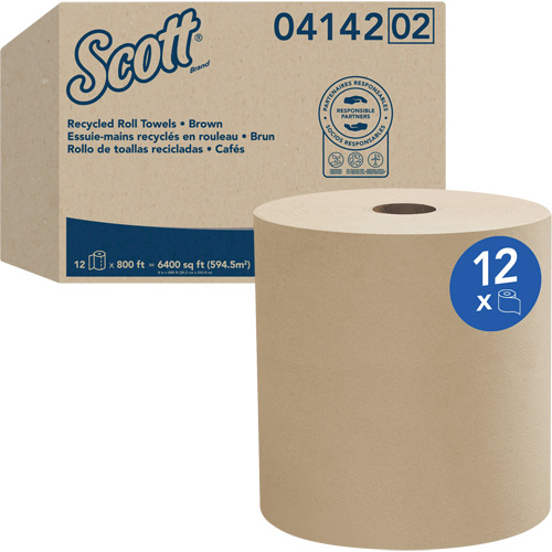 Scott&reg; Universal Hard Roll Towels, 1 Ply, Standard, 800' L R.M.G. Prévention