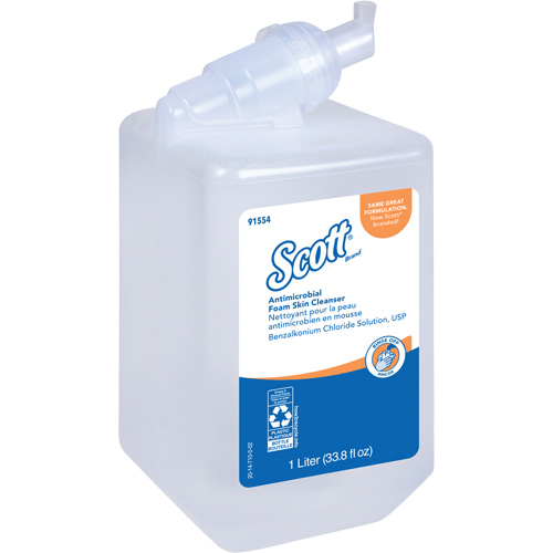 Scott&reg; Control Antimicrobial Skin Cleanser, Foam, 1 L, Unscented R.M.G. Prévention