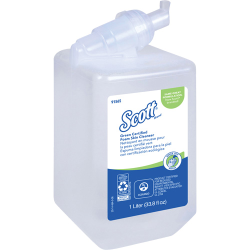 Nettoyant pour la peau certifi&eacute; &eacute;cologique Essential de Scott, Liquide, 1 L, Cartouche en plastique, Sans parfum R.M.G. Prévention
