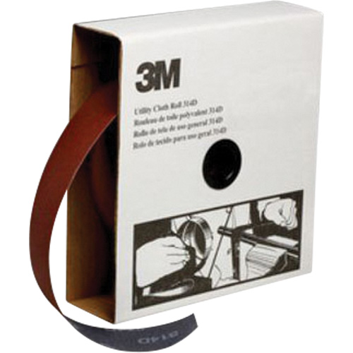Rouleau de toile abrasive utilitaire, Oxyde d'aluminium, 2" la x 150' lo, Grain P400 R.M.G. Prévention