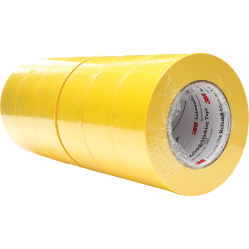 Ruban-cache de finition pour finition automobile 388N, 48 mm (2") x 55 m (180'), Jaune R.M.G. Prévention