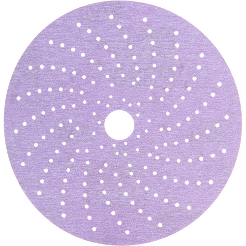 Disque de ponçage net mauve Hookit, 6" dia., Grain 320+, Oxyde d'aluminium R.M.G. Prévention
