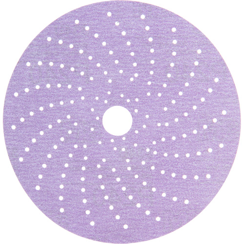 Disque de ponçage net mauve Hookit, dia 6", Grain P240, Oxyde d'aluminium, Poids C R.M.G. Prévention