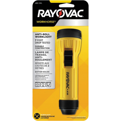 Workhorse Hanging Ring Flashlight, LED, 20 Lumens, D Batteries R.M.G. Prévention