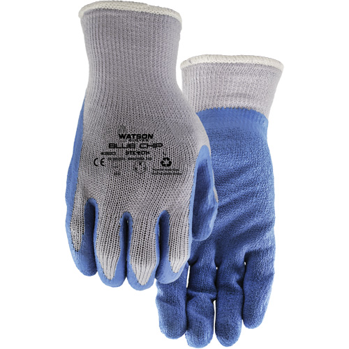 Gants enduits Stealth Blue Chip, Grand, R&ecirc;vetement Latex de caoutchouc, Calibre 10, Enveloppe en Polyester R.M.G. Prévention