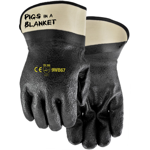 Gants enduits Pigs in a Blanket, Taille unique, R&ecirc;vetement PVC/Nitrile R.M.G. Prévention