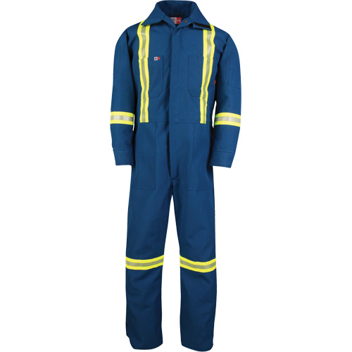 Dupont Nomex&reg; IIIA Deluxe Coveralls, Size 3X-Large (Tall), Royal Blue, 6 cal/cm² R.M.G. Prévention