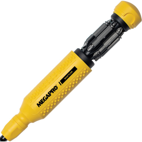 Tournevis multi embouts Original SHAFLOK 15-en-1, 8-37/50" lo, Prise Textur&eacute; R.M.G. Prévention