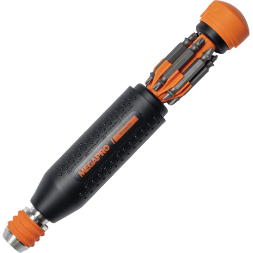 Tournevis multi embouts Original MEGALOK 15-en-1, 6-3/10" lo, Prise Textur&eacute; R.M.G. Prévention