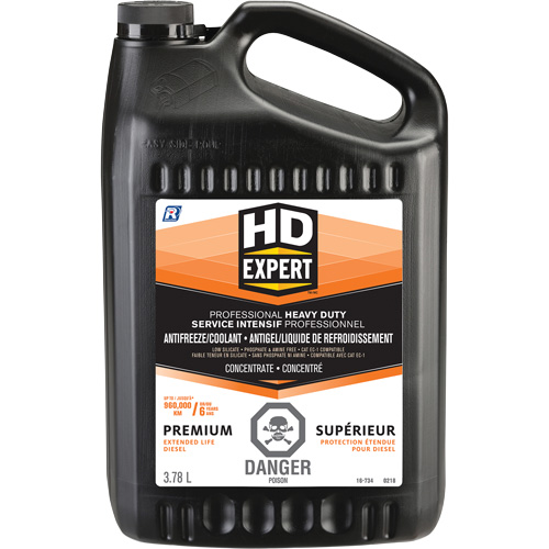 Antigel/liquide de refroidissement concentr&eacute; pour dur&eacute;e de vie prolong&eacute;e pour moteur diesel Turbo Power, 3,78 L, Gallon R.M.G. Prévention